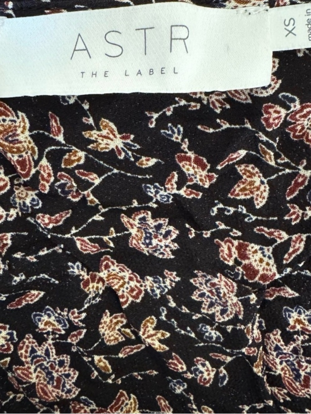 ASTR The Label Floral Ruffle Tiered Dress Boho Fairy XS - Picture 9 of 9